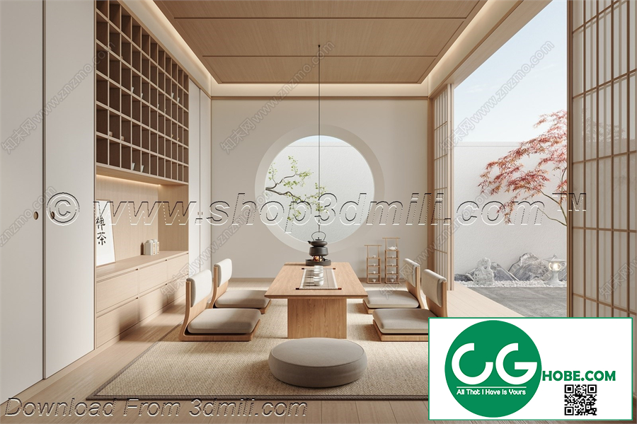 Tea Room 11 3D Model